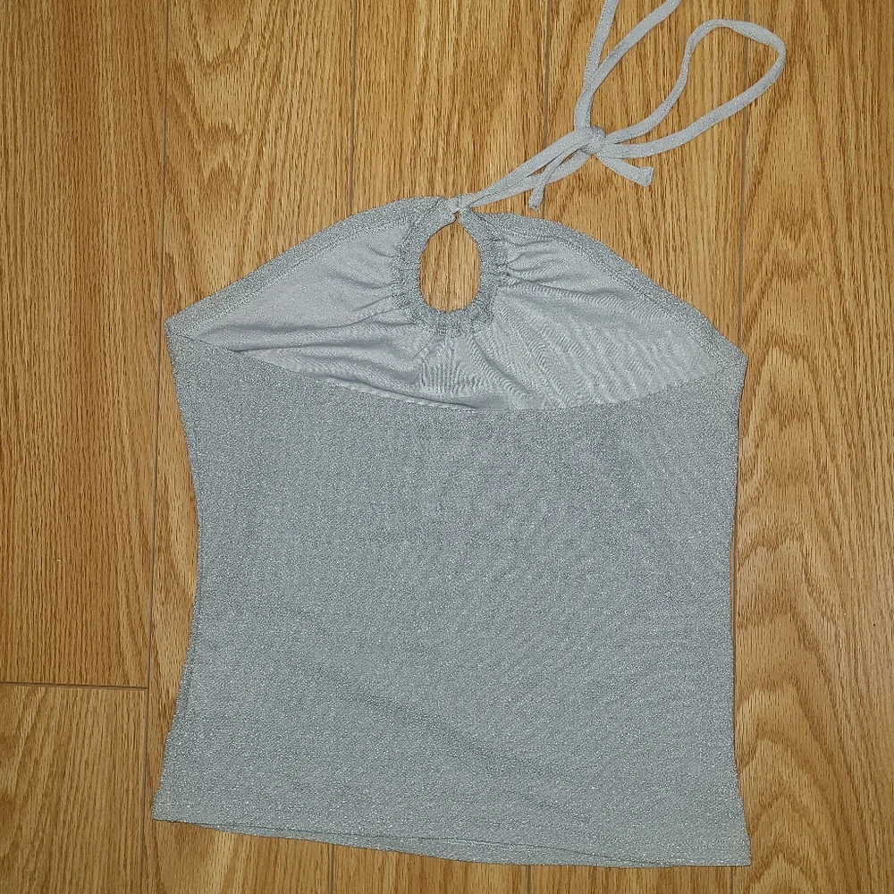 Silver Halter Top - Picture 2 of 2
